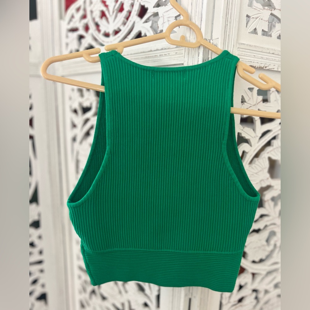 Two piece- House of Harlow 1960-Green Ribbed - Picture 5 of 6